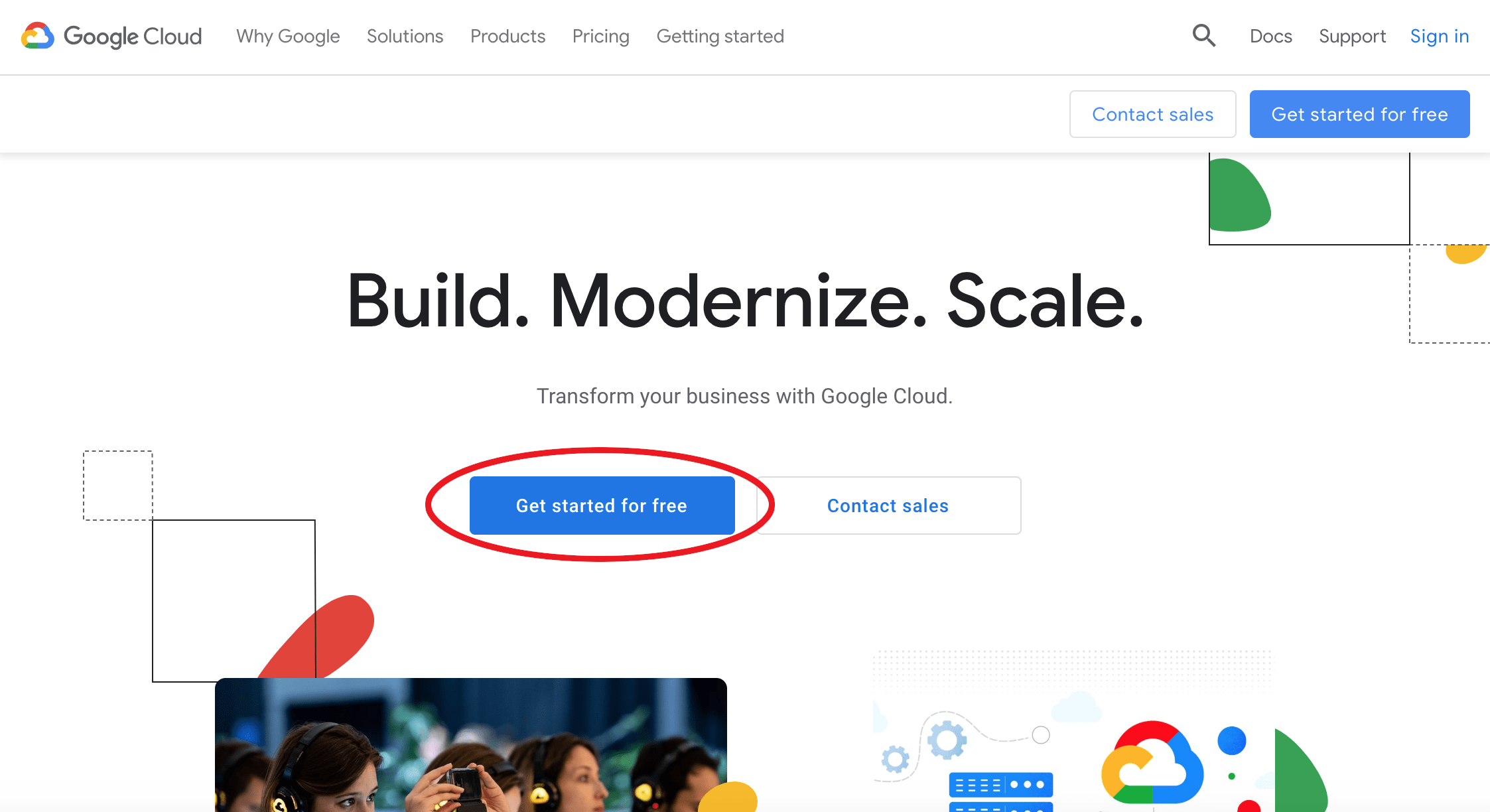 Google Cloud Free-trial account