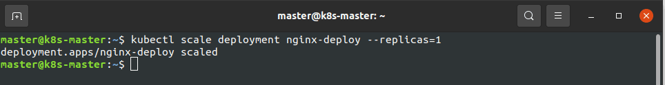 K8s Deployment scale down
