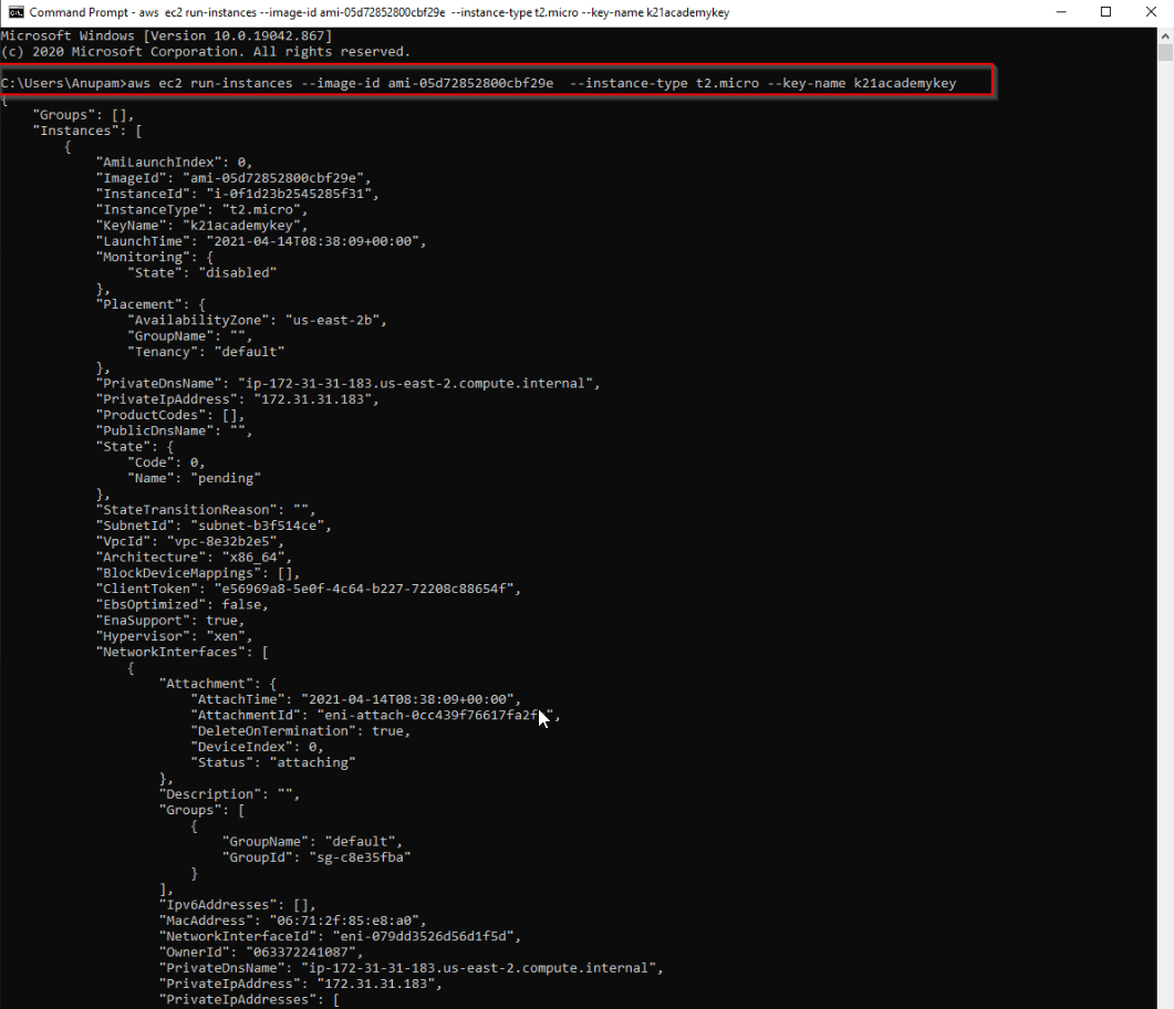 deploy ec2 instance