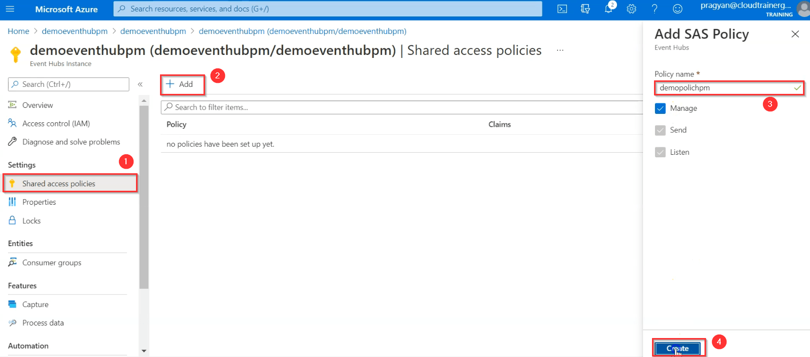 add-Shared-access-policies
