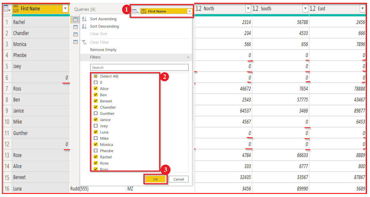 Power BI transform data - Removing Unnecessary Row