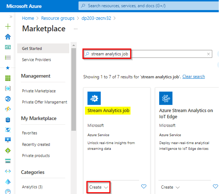 Get started with Azure Stream Analytics