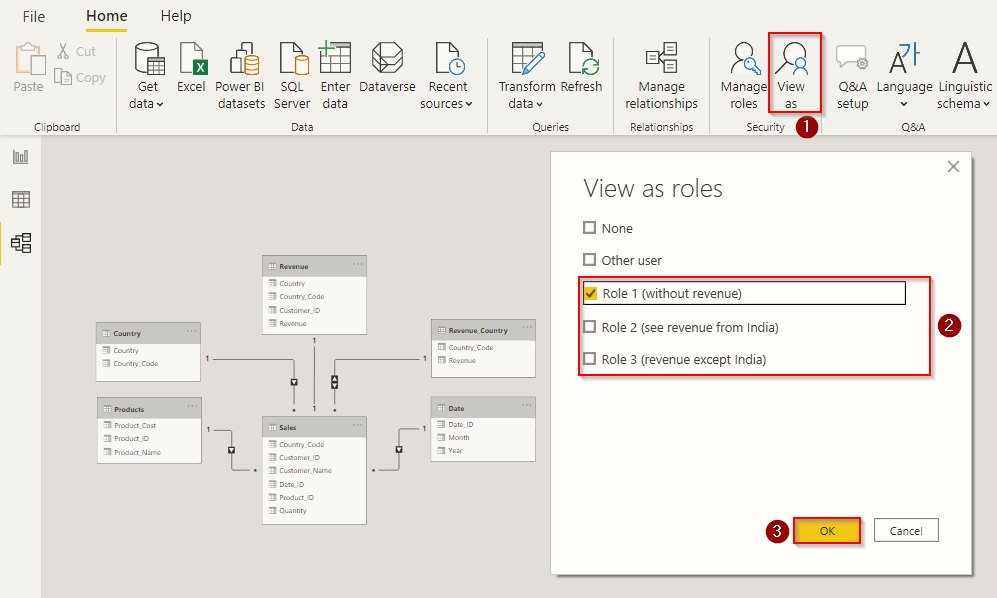 View Roles in Power BI