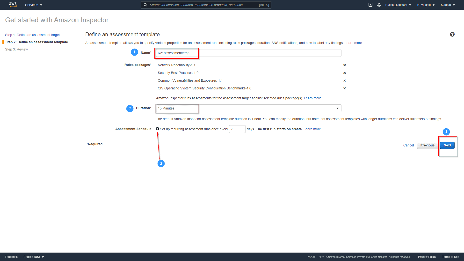 Define An Assessment Template