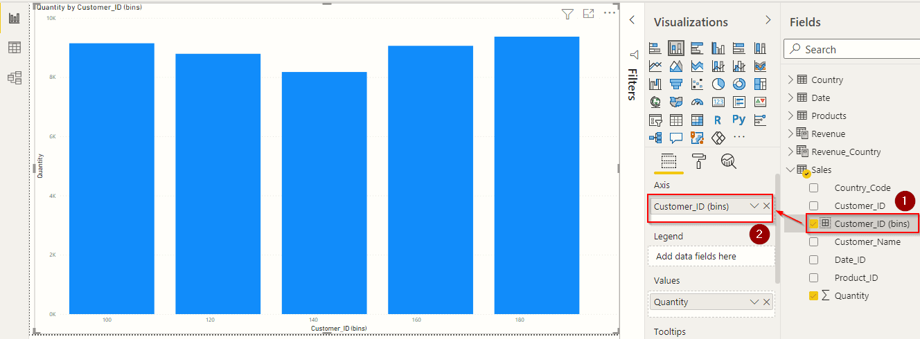 bins in power bi