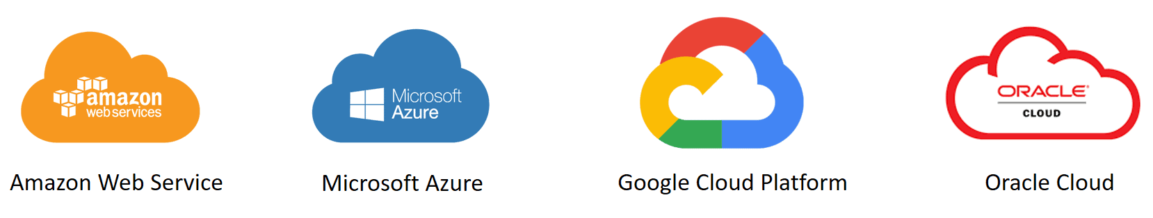 Leading cloud providers Aws, azure, gcp and oracle