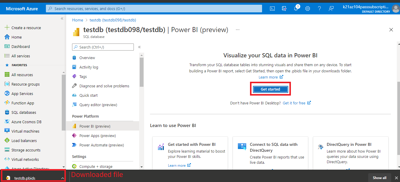 downloading pbi file
