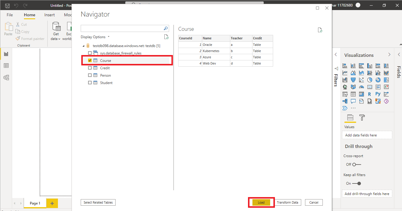Loading data into Power BI