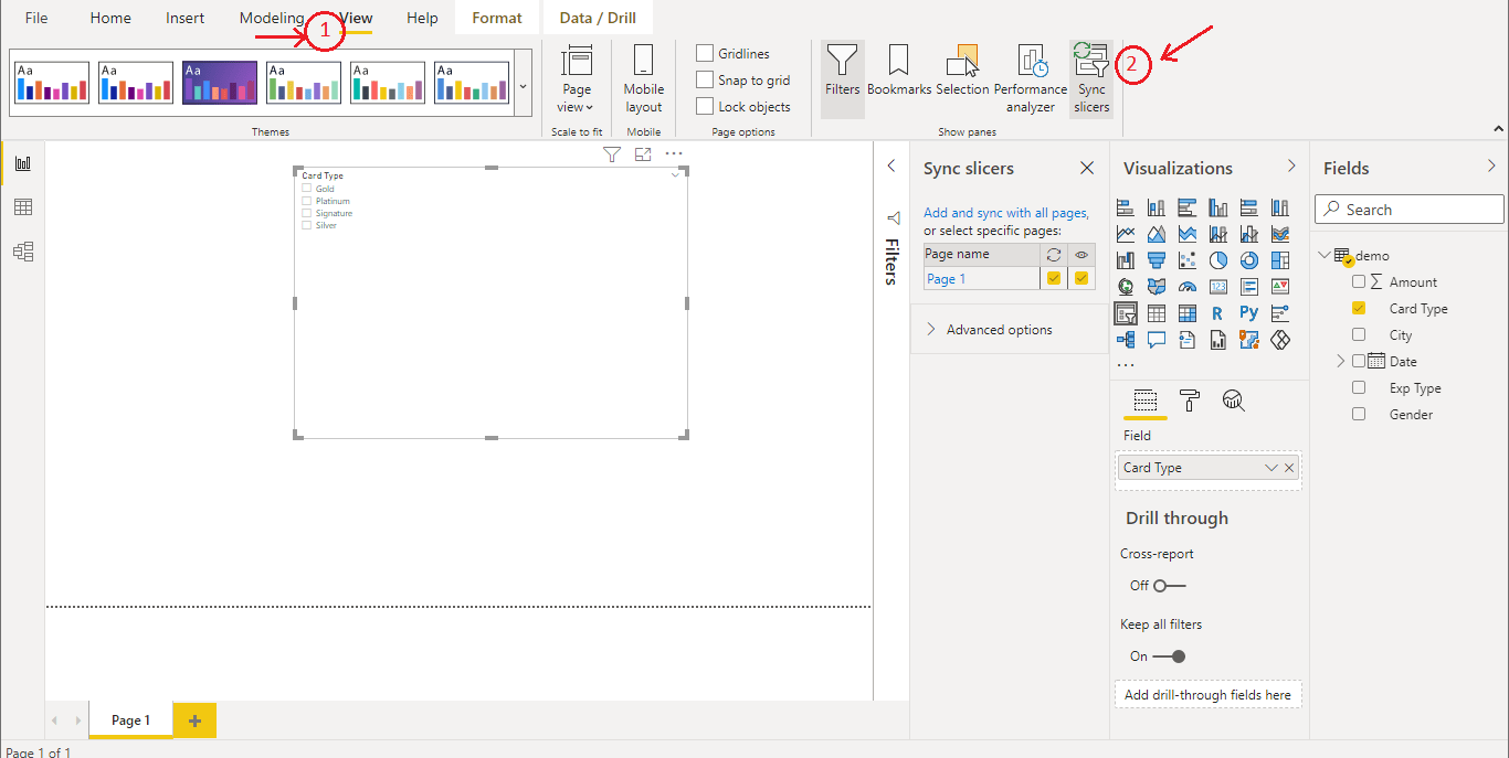 Power BI Sync Slicer