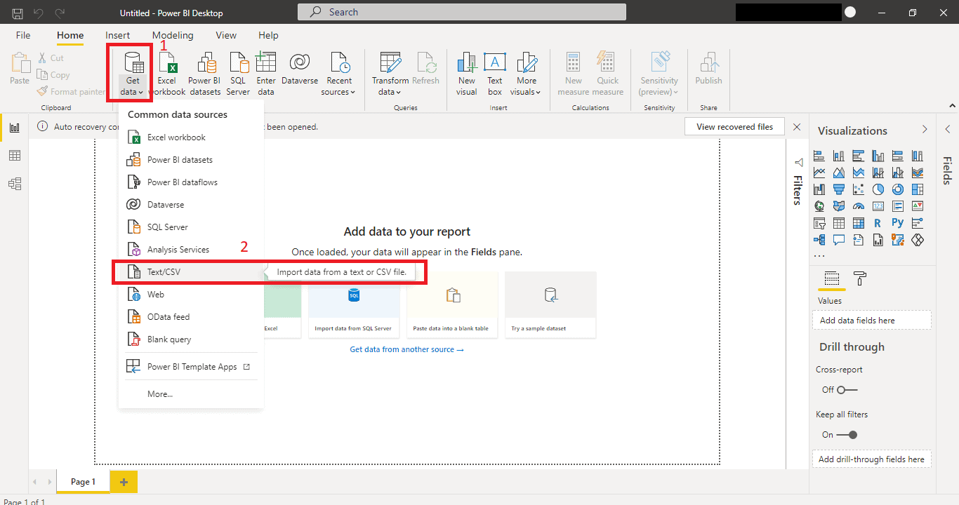 Adding data into Power BI