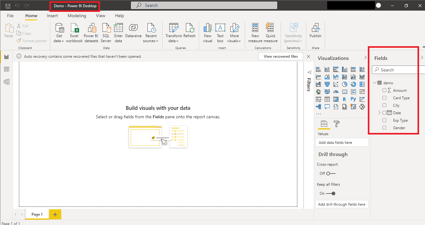 Data uploaded in Power BI