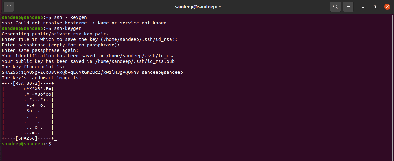 Generating SSH KEY