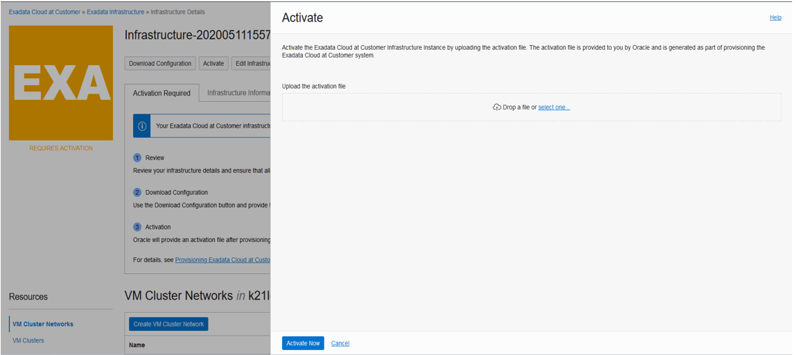 Actvation file uploading