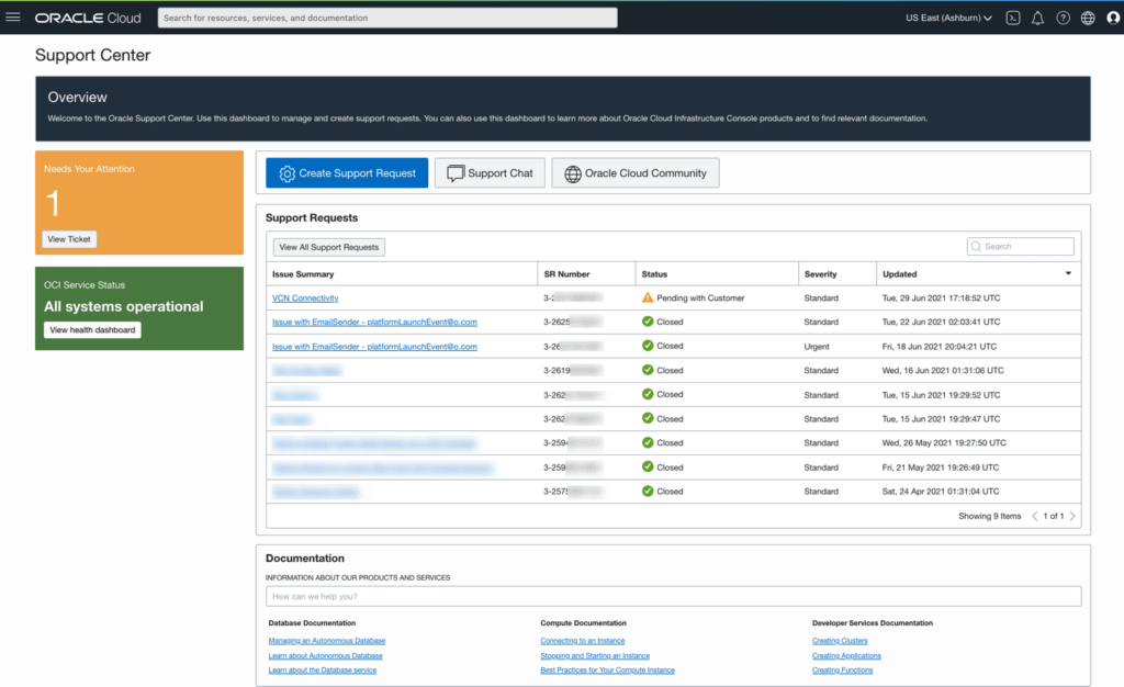 Cloud Support Center