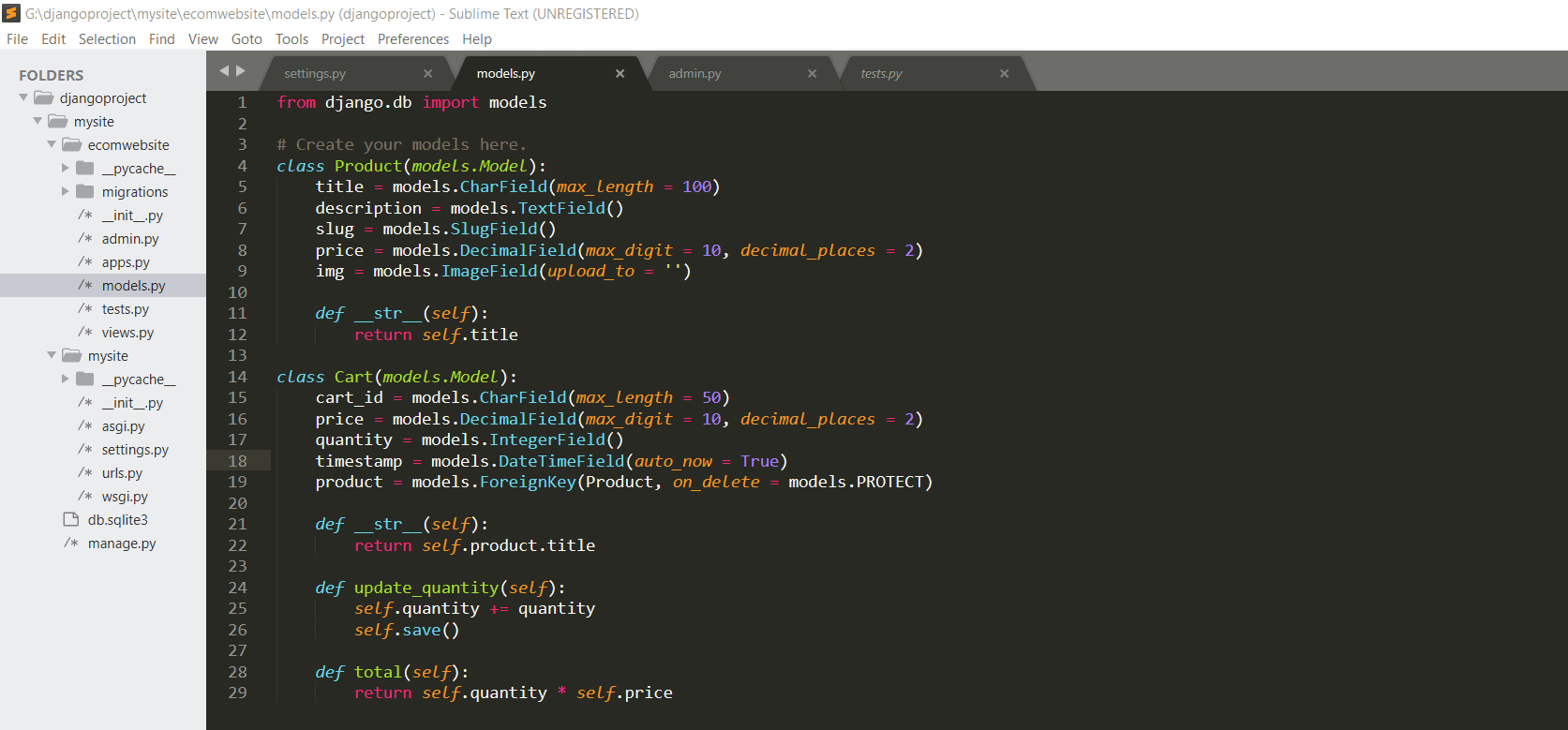 Python IDEs and Code Editors: Sublime Text UI