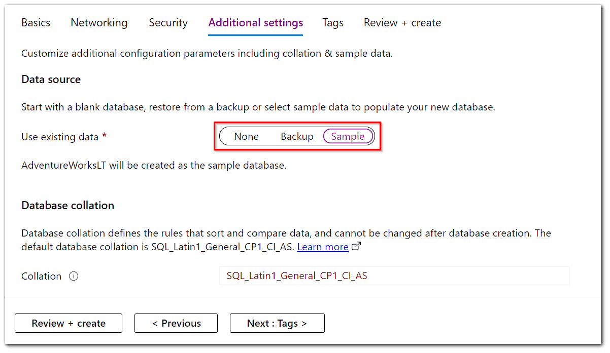 Additional Settings Tab