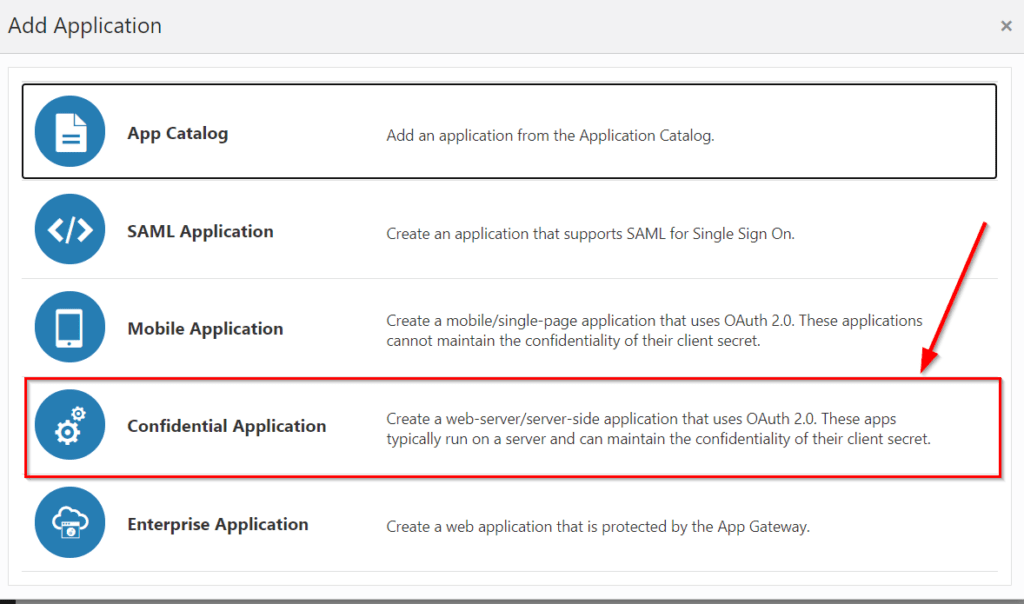 Confidential application