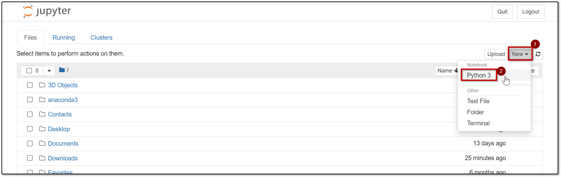 create a new python file