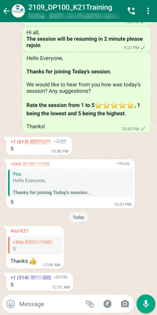 testimonial