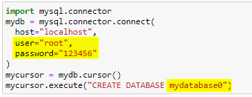 Creating a Database