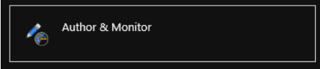 author & monitor settings