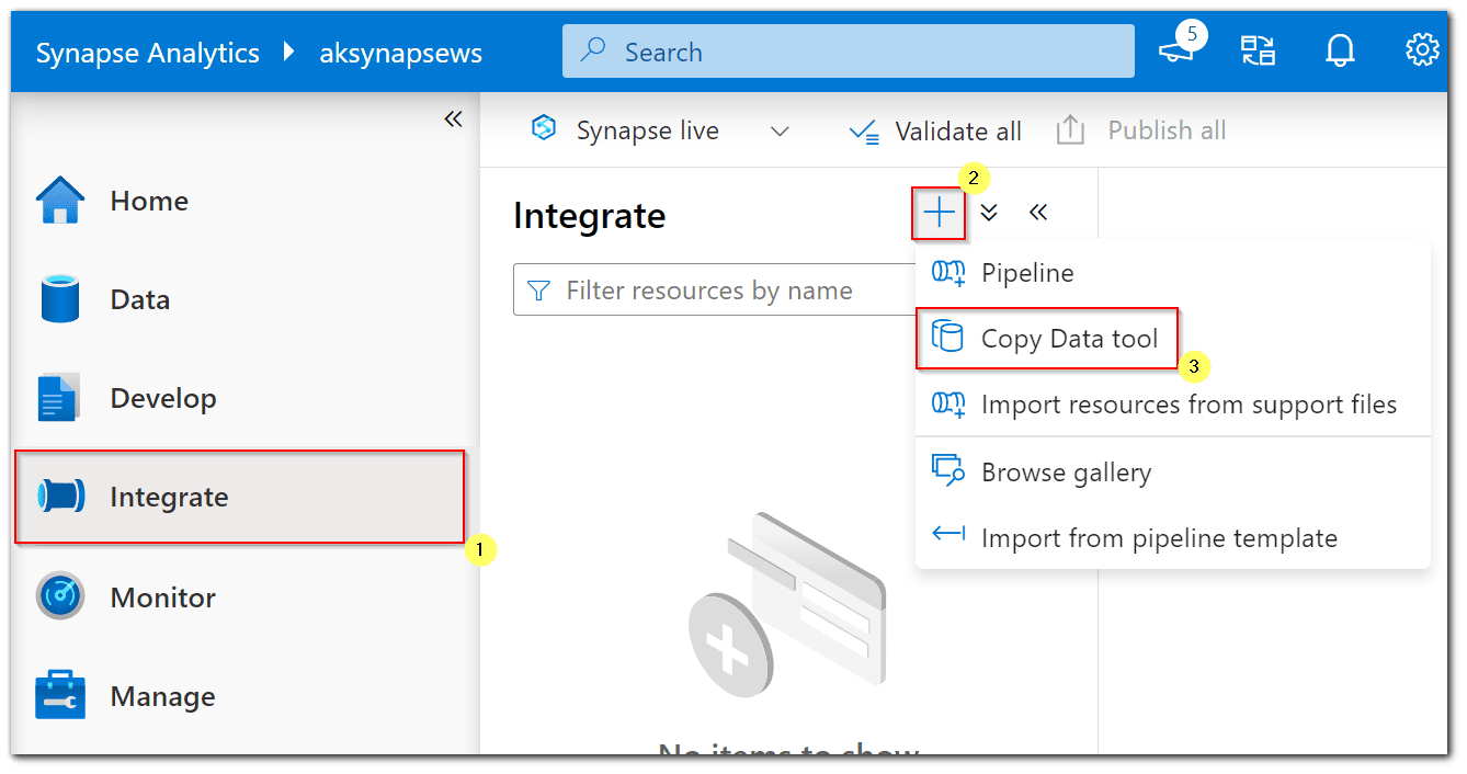 Copy Data tool