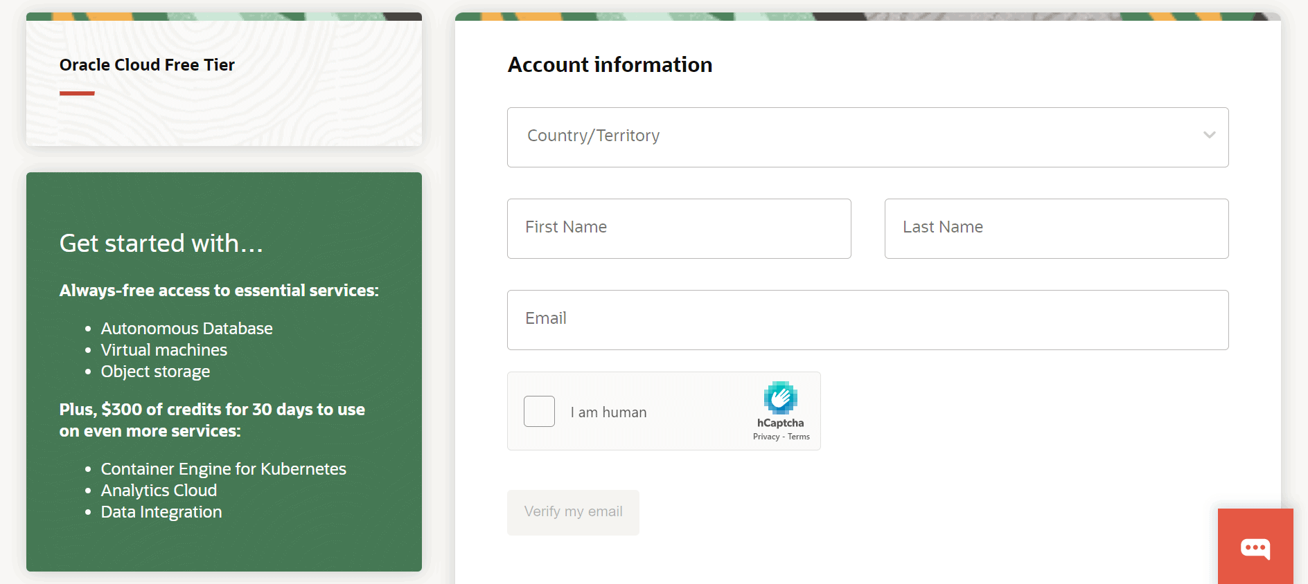 Oracle Cloud FREE tier
