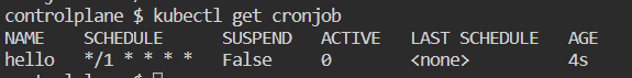 kubectl get cronjobs1