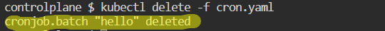 kubectl delete -f cron.yaml