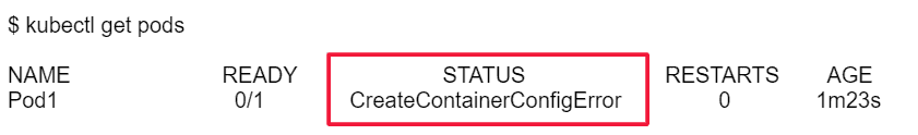 CreateContainerConfigError