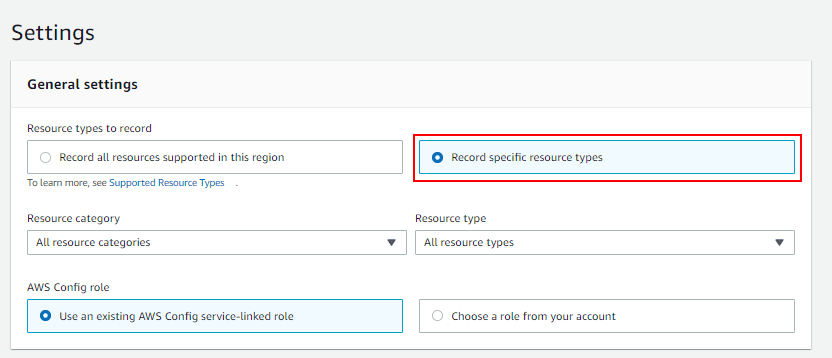 Config General Settings