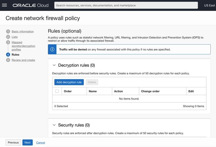 OCI Network Firewall