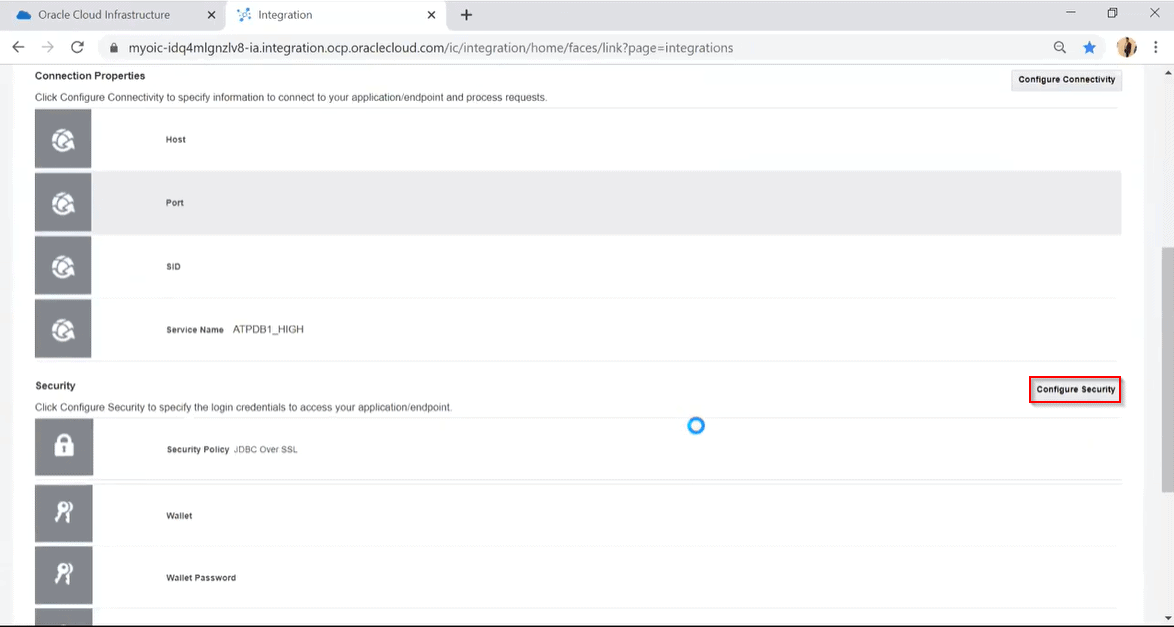 Click on Configure Security