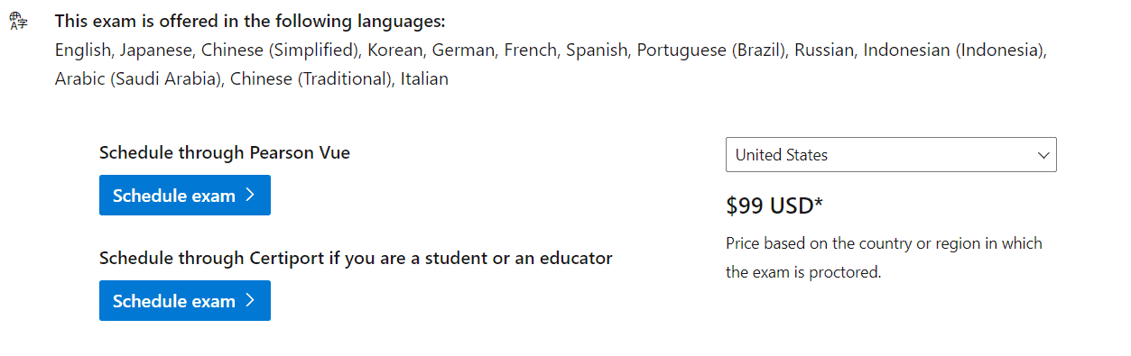 Azure AI Fundamentals certification cost