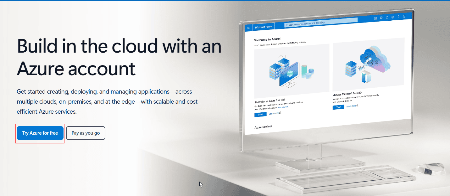 Try Azure for Free