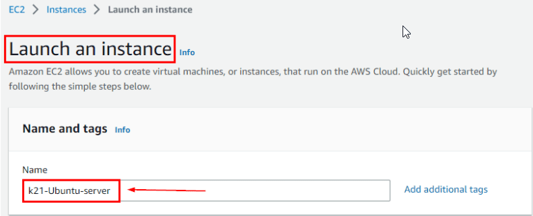 Launch an ubuntu server