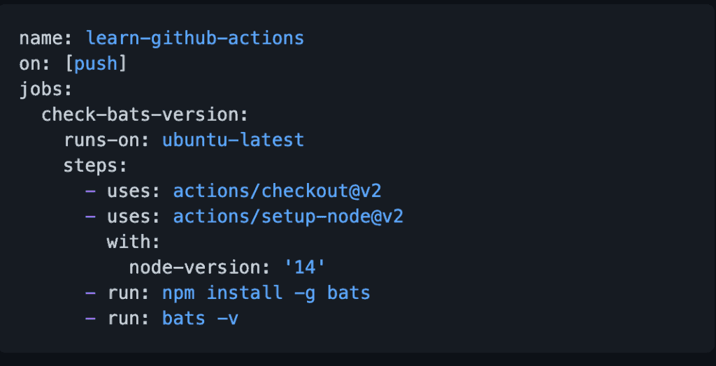 GitHub Actions YAML