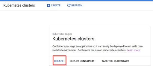 create cluster