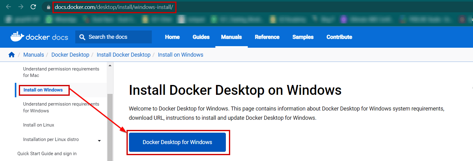 Install Docker Desktop on Windows