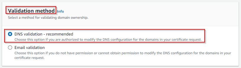 ACM Validation Method