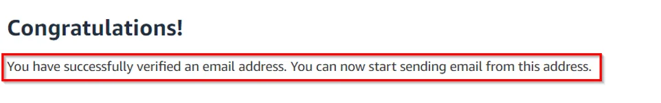 You will get verified notification