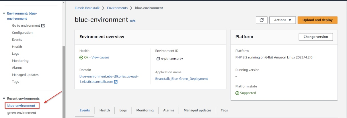 Blue to Green Environment