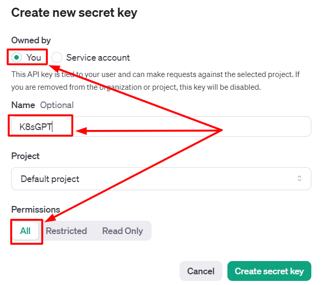 Create API Key 2