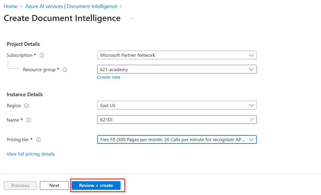 Azure AI Document Intelligence