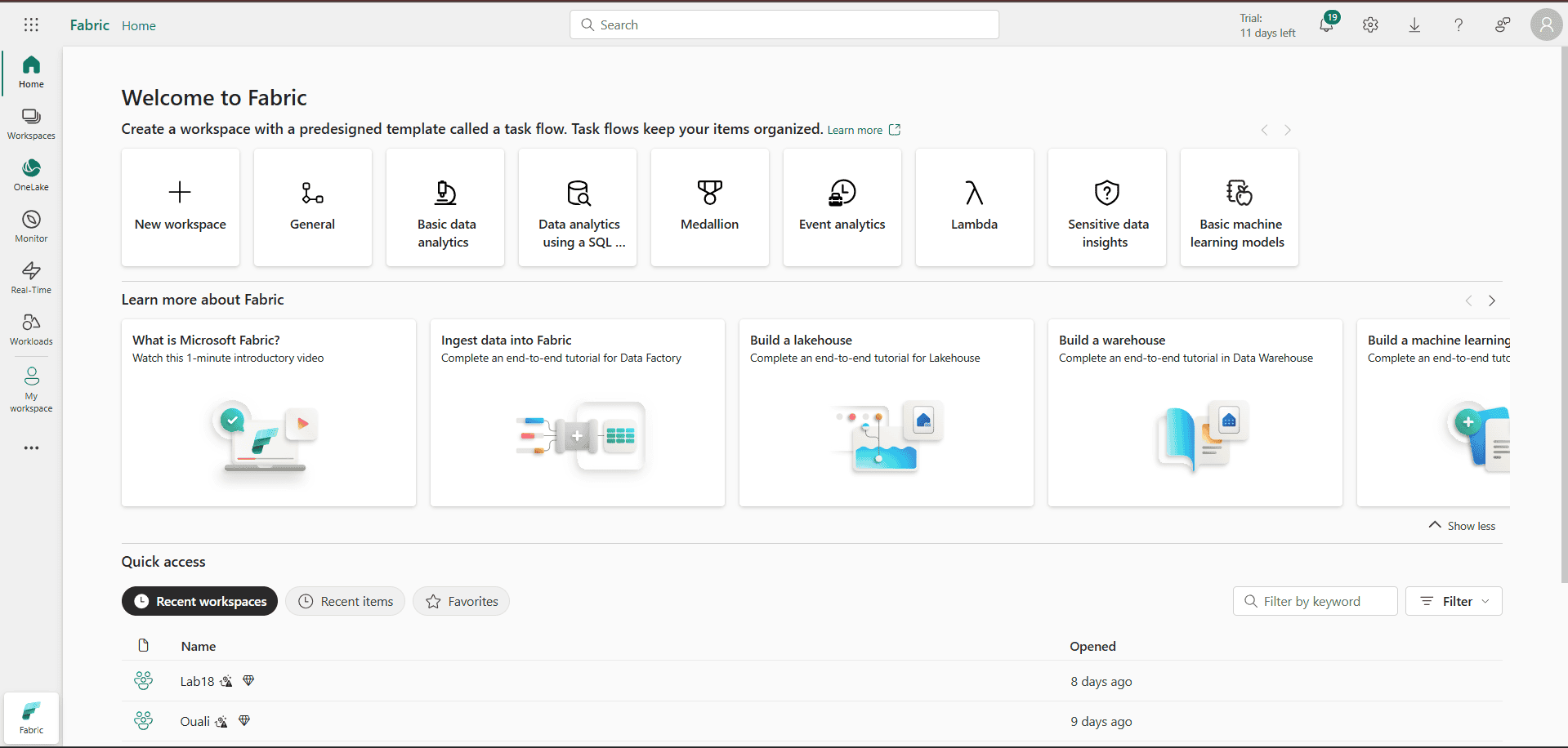 How to Create a Microsoft Fabric Workspace