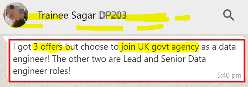 azure data job offer