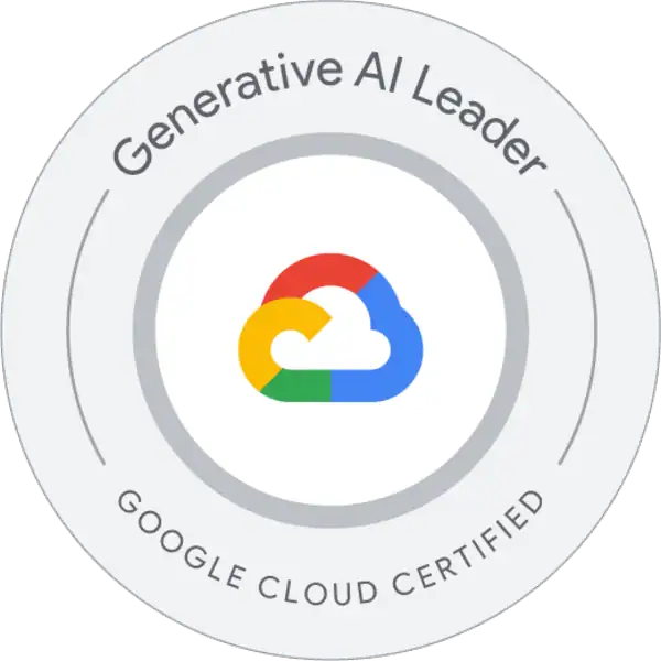 Google Generative AI Leader Certification badge
